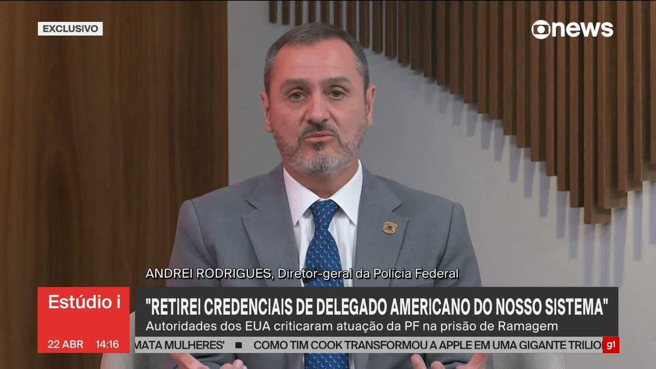 'Delegado voltou por determinação minha', diz Andrei Rodrigues sobre saída de delegado da PF dos EUA